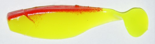 Manns RIPPER 80mm żółty fluo z czerwonym grzbietem