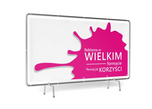 BANER REKLAMOWY 1x3m BANERY REKLAMOWE + PROJEKT