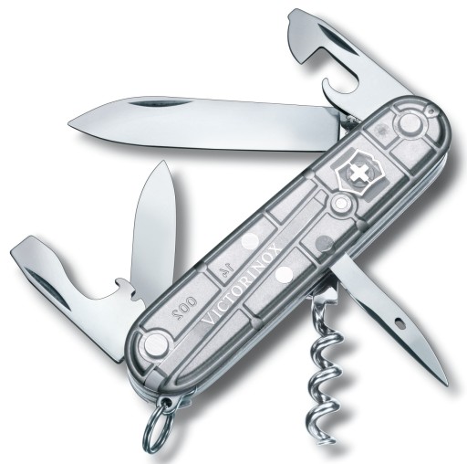 Victorinox 1.3603.T7, scyzoryk Spartan, 91 mm, 12 funkcji, Silver Tech