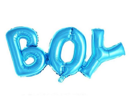 BALON Foliowy BOY BABY SHOWER LITERY NAPIS