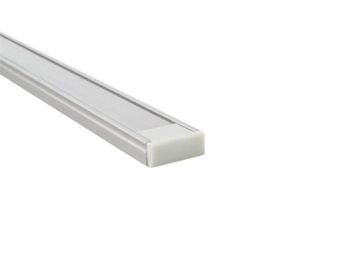 Profil alu płaski 15x6mm pod taśmy LED + AKCES. 2m