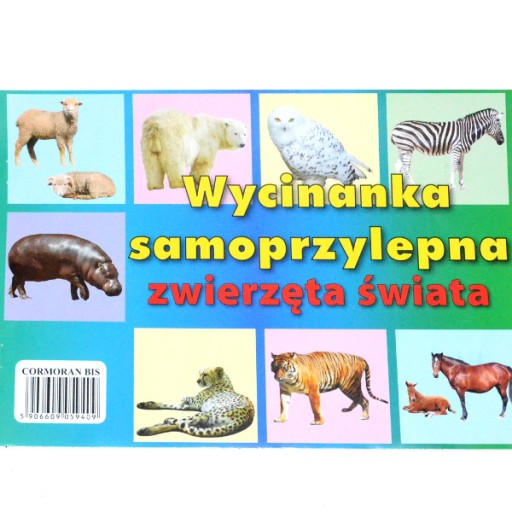 Wycinanka A4 wycinanka zoo 8 arkuszy zwierzęta świata