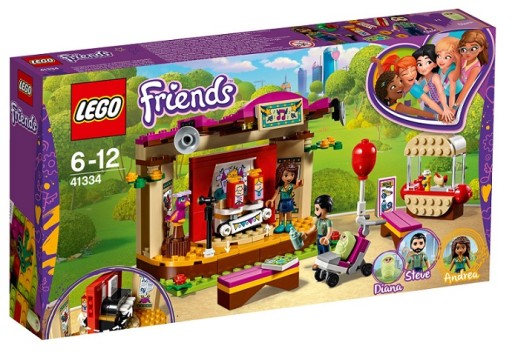 LEGO 41334 FRIENDS - POKAZ ANDREI W PARKU