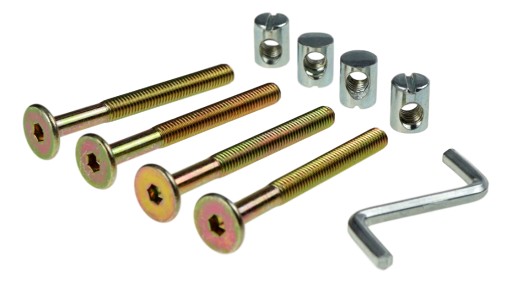 4x złącze śruba młoteczkowa połączenie mebli M6/80