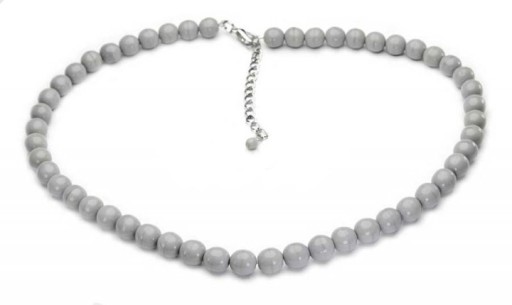 Серые бусы Серое колье Kiara от Чешского стекла Wedding Jablonex