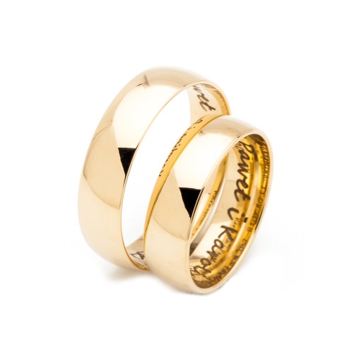 OBRĄCZKI ZŁOTE BEZSZWOWE 14K 5,5 mm id A-107