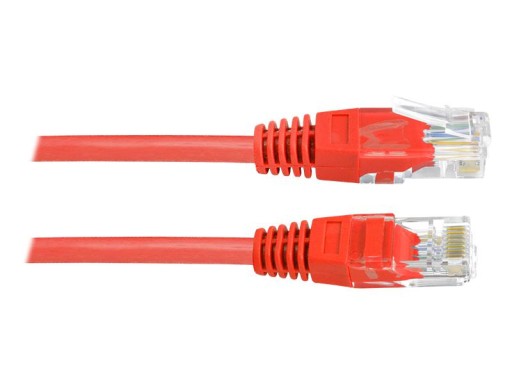 Kabel sieciowy 8p8c wtyk RJ45 LAN czerwony 3m(0291