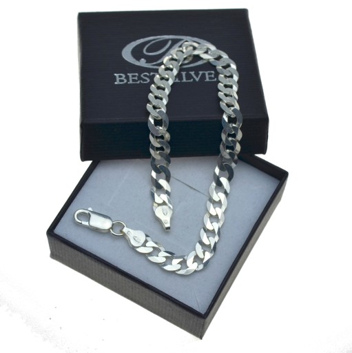 Bransoletka Srebrna Pancerka 22cm Męska SREBRO 925