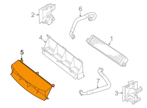 Kierownice powietrza dolot Mercedes A2095050830