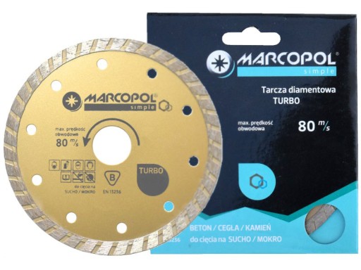 TARCZA DIAMENTOWA TURBO fi 180X22,23mm MARCOPOL