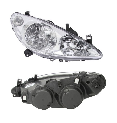 REFLEKTOR LAMPA PRZÓD PEUGEOT 307 01-05 H1+H1+H7