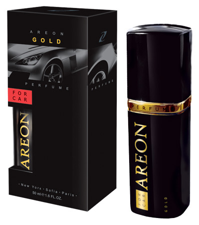 AREON Car Perfume Perfumy Zapach Samochodowy GOLD