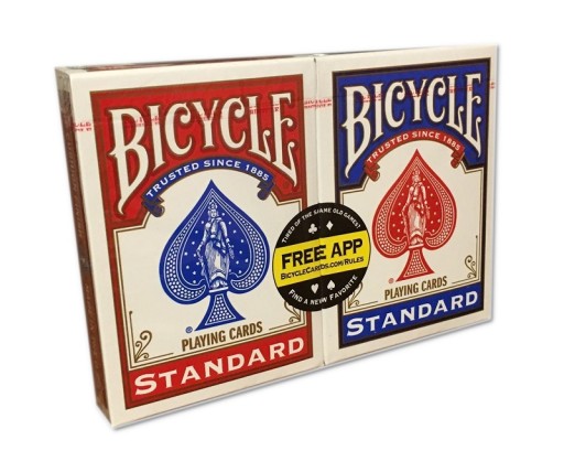 2 X KARTY TALIE DO GRY POKER BICYCLE STANDARD LUX