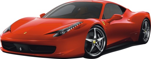 NAKLEJKI na ścianę FERRARI Auta Cars 100x39 cm