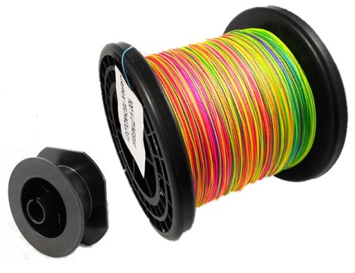 Plecionka MORSKA multicolor tęczowa kolor 0,28 mm