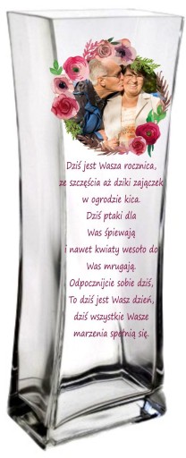 Wazon z nadrukiem prezent na rocznicę ślubu 30 40