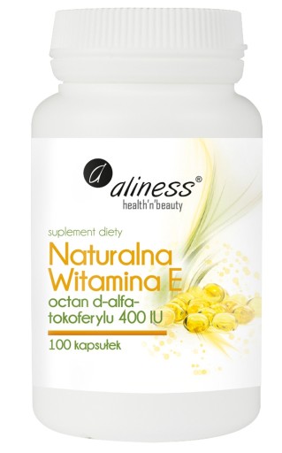 NATURALNA WITAMINA E 400 IU TOKOFERYL Aliness