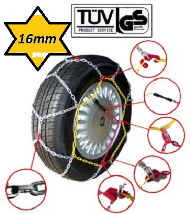 ŁAŃCUCHY ŚNIEGOWE BUS SUV 235/60R16 225/65R16 225/60R17 215/60R17 KN240