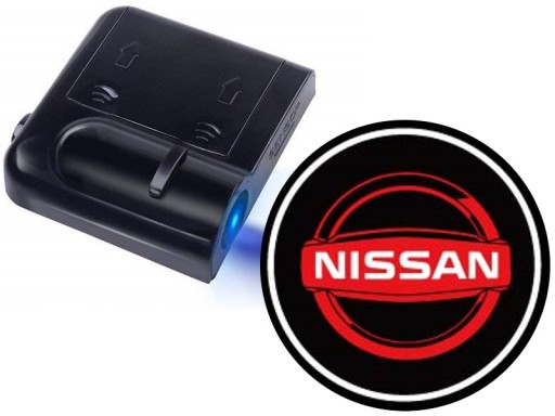 ŚWIATŁA LED POWITALNE LOGO NISSAN BEZPRZEWODOWE 3D
