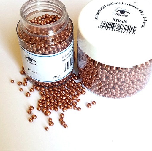 Mikrokulki Barwione SeeArt 2-3mm 40g Miedź