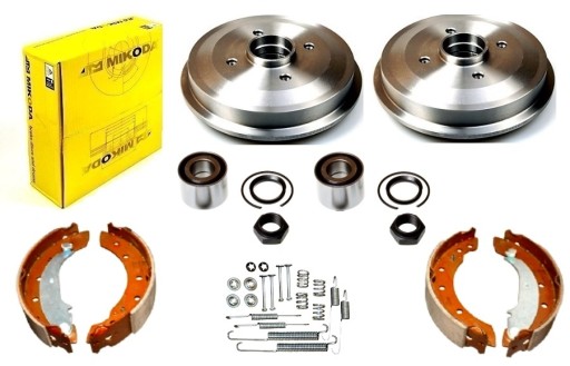 bębny szczęki łożyska PEUGEOT 206 z ABS 203mm