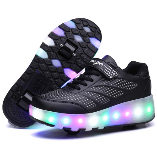 BUTOROLKI BUTY LED Z KÓŁKAMI WROTKI ROLKI