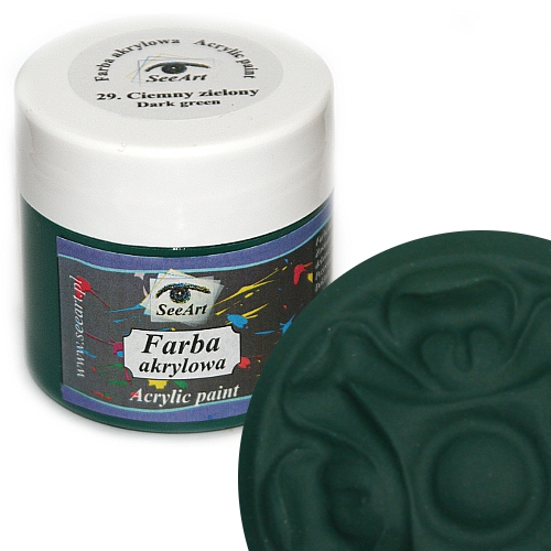 Farba akrylowa SeeArt 120 ml. 29 ciemnozielony