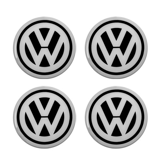 EMBLEMAT LOGO ZNACZEK 3D Volkswagen 55 mm 4szt.