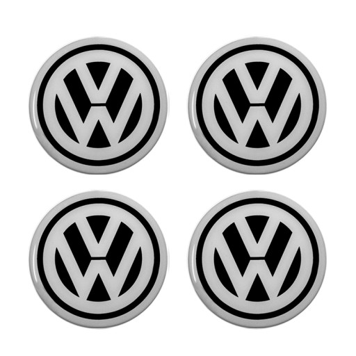 EMBLEMAT LOGO ZNACZEK 3D Volkswagen 90 mm 4szt.