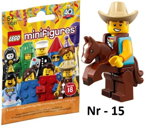 LEGO 71021 MINIFIGURES FACET KOWBOJ NR 15