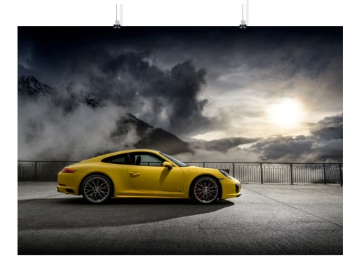 PLAKAT PORSCHE AUTO CAR 50x70 CM 7 WZORÓW MATOWY