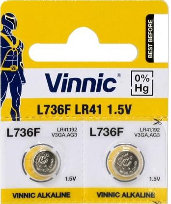 2x AG3 LR41 Bateria ALKAICZNA L736 192 392 VINNIC