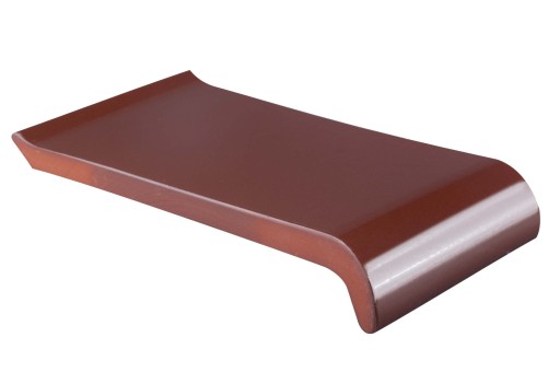 Parapety Ceramiczne Zewnętrzne 34 cm CIEMNY BRĄZ