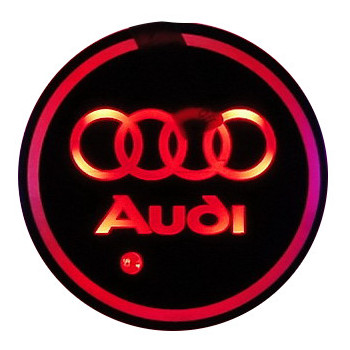 ŚWIATŁA LED LOGO PODKŁADKA AUDI PROJEKTOR CZERWONY