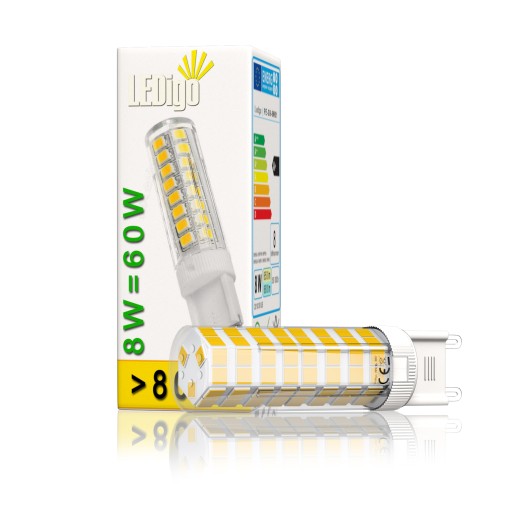 Żarówka LED G9 8W JASNA MOCNA 75SMD2835 neutralna