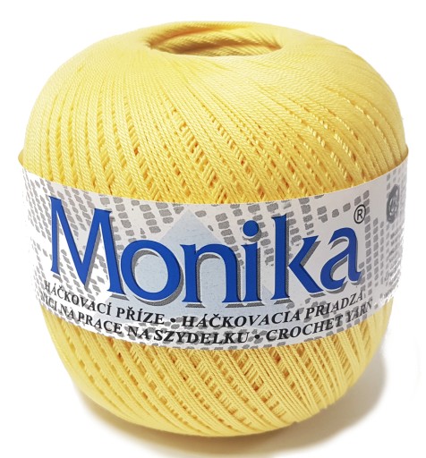 KORDONEK MONIKA bawełna jak MAXI 100g. 550m. ŻÓŁTY