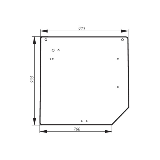 szyba tylna Claas Renault Ares Atles 7700037366