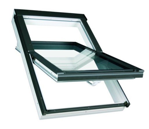 Okno dachowe PVC OptiLight TLP 78x118 RAL 7022