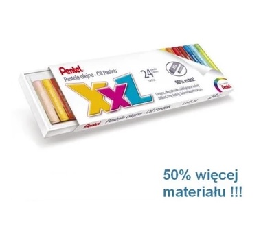 KULTOWE MAXI PASTELE OLEJNE PENTEL 24 KOLORY XXL
