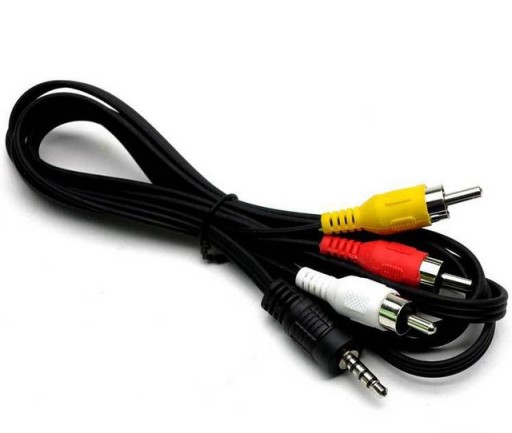 Kabel Mini Jack 3,5mm 4PIN - 3x RCA Cinch 1,5M