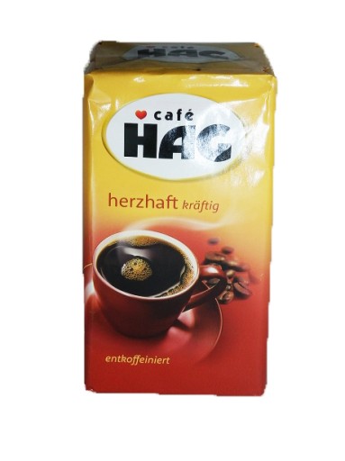 KAWA HAG HERZTHAFT BEZ KOFEINY mielona 500g