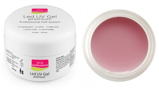 A.T.A ŻEL JEDNOFAZOWY UV LED RÓŻOWY MASKUJĄCY KRYJĄCY PINK MASK 5 ML