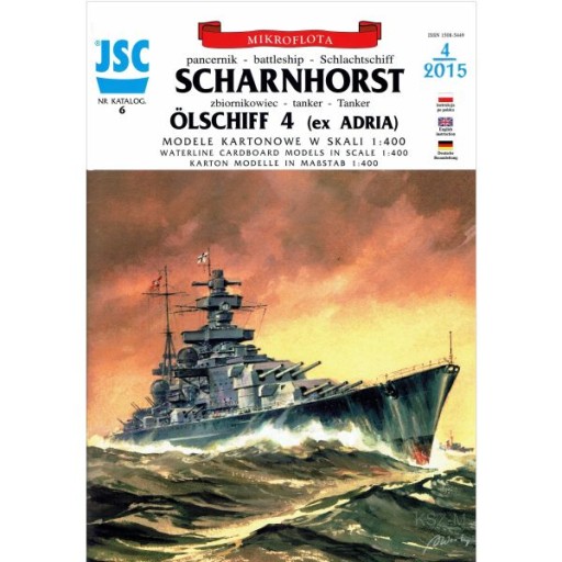 JSC-006 - Niemiecki pancernik SCHARNHORST 1:400