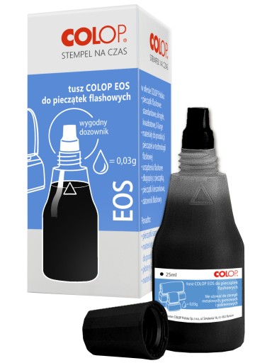 Tusz do pieczątek COLOP EOS 25 ml czarny