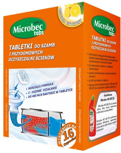 TABLETKI DO OCZYSZCZANIA SZAMB MICROBEC 20G 1SZT