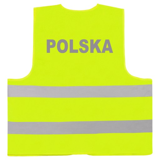 ROWEROWA KAMIZELKA ODBLASKOWA NAPIS POLSKA - XXL