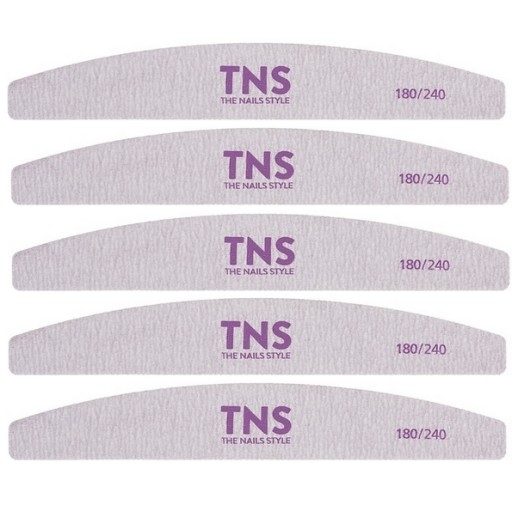 PILNIK TNS ŁÓDKA DO PAZNOKCI ŻELI 180/240 5szt