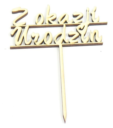 TOPPER 'Z okazji urodzin' DO PREZENTU NA TORT KX22