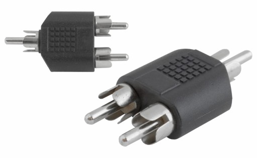 ROZDZIELACZ ROZGAŁĘŹNIK WTYK RCA - 2 x RCA CINCH