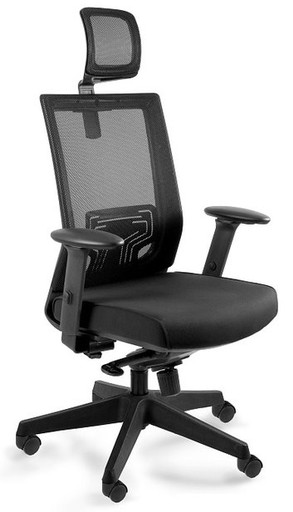 Fotel obrotowy NEZ BL418 Unique biurowy gabinetowy krzesło ergonomiczne